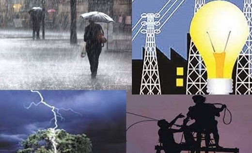 बरसात से बिजली प्रभावित, दिनभर सुधार कार्य में जुटा रहा अमला - CG Sandesh