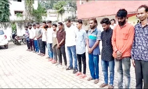  53 से अधिक अपराधियों का दुर्ग पुलिस ने निकाला जुलूस - CG Sandesh
