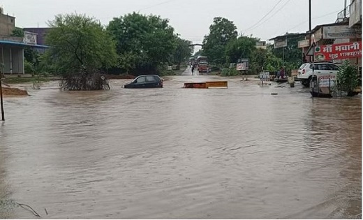 भारी बारिश : नदी नाले उफान पर, कवर्धा-बिलासपुर नेशनल हाईवे ब... - CG Sandesh