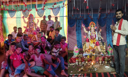 बसना : पौंसरा में धूमधाम से किया गया गणेश विशर्जन - CG Sandesh