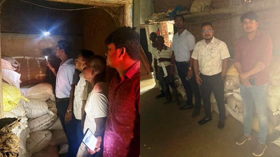 पिथौरा : अवैध धान के भंडारण के खिलाफ सख्त कार्रवाई, 196 कट्ट... - CG Sandesh
