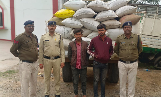 बसना  : अवैध रूप से धान परिवहन करते 2 युवकों को पुलिस ने पकड़... - CG Sandesh