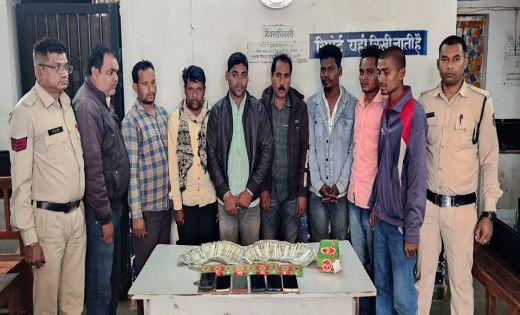 रायपुर में जुआ खेलते 8 जुआरी गिरफ्तार, कार्रवाई में जुटी पुलिस…