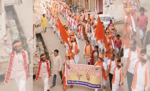 सरायपाली : हाथों में लिए तलवार, माँ भवानी की हुई जय जयकार - CG Sandesh
