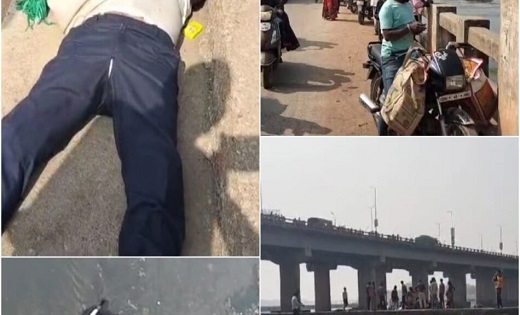 राजिम में बड़ा हादसा, पुल की बाउंड्री से टकराकर नदी में गिरा ... - CG Sandesh