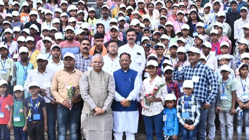 मुख्यमंत्री साय से मिले विधानसभा के शैक्षणिक भ्रमण पर आये मु... - CG Sandesh