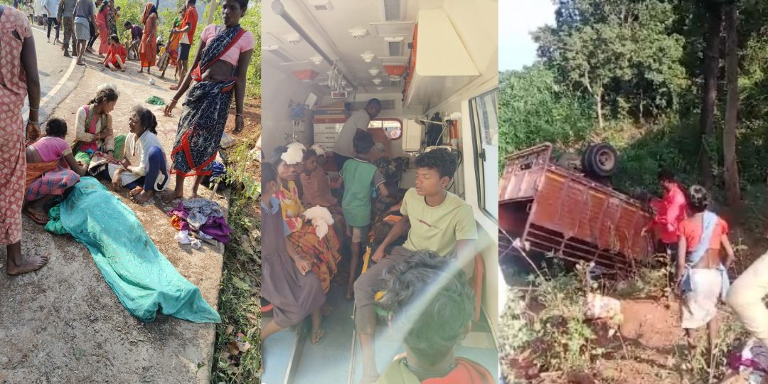 CG ब्रेकिंग : यात्रियों से भरा पिकअप वाहन पलटा, 4 ग्रामीणों ... - CG Sandesh