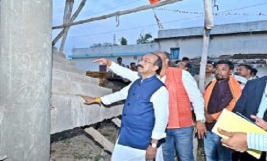 निर्माण कार्यों की गुणवत्ता को लेकर उप मुख्यमंत्री अरुण साव सख्त, निर्माणाधीन पानी टंकी को तोड़ने के दिए निर्देश