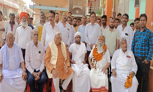 धरमपुरा में हनुमान मंदिर के जीर्णोद्धार का भूमिपूजन किया गया