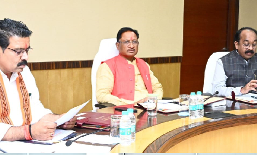 मुख्यमंत्री ने हरदिहा साहू समाज के आदर्श विवाह में नव दंपतिय... - CG Sandesh