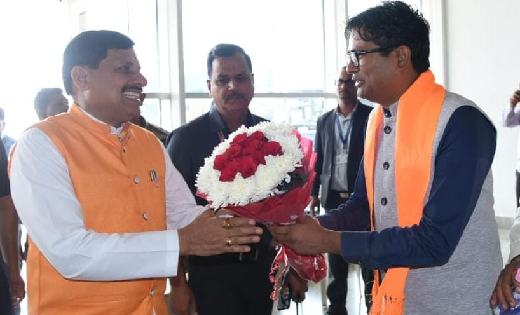एमपी के मुख्यमंत्री छत्तीसगढ़ के दौरे पर - CG Sandesh
