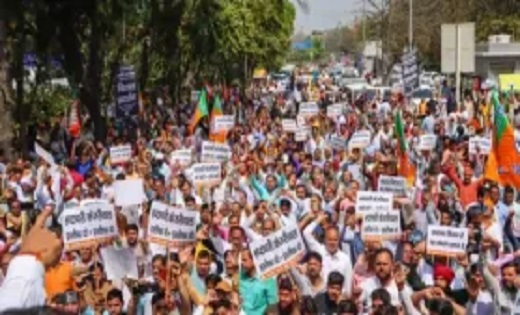 केजरीवाल के मुख्यमंत्री पद से इस्तीफे की मांग को लेकर भाजपा ... - CG Sandesh
