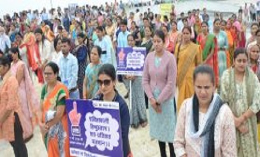 रायपुर ने रचा इतिहास, 29 विभाग और संस्थान के सात लाख एक हजार आठ सौ इन्क्याबे लोगों ने मतदाता जागरूकता की ली शपथ