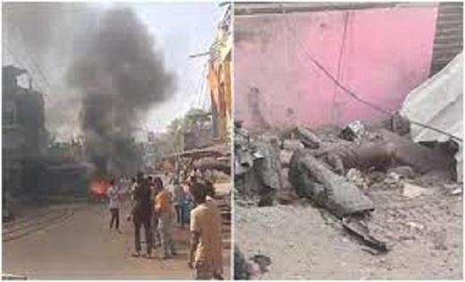 ट्रांसफार्मर से सीमेंट से भरा ट्रक टकराया, 2 की मौके पर मौत - CG Sandesh