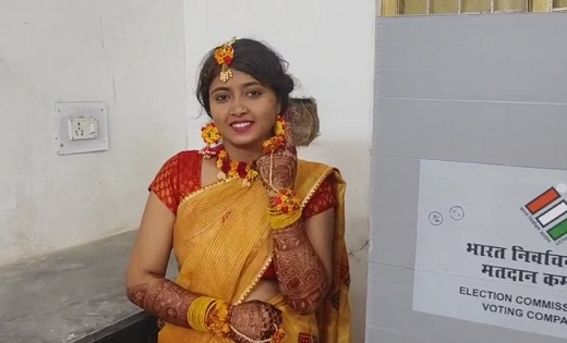 लोकसभा चुनाव के दौरान अनोखा नजारा...बारात आने से पहले हल्दी ... - CG Sandesh