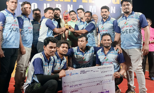 सरायपाली स्वीप क्रिकेट लीग टूर्नामेंट में बना विजेता, महासमु... - CG Sandesh