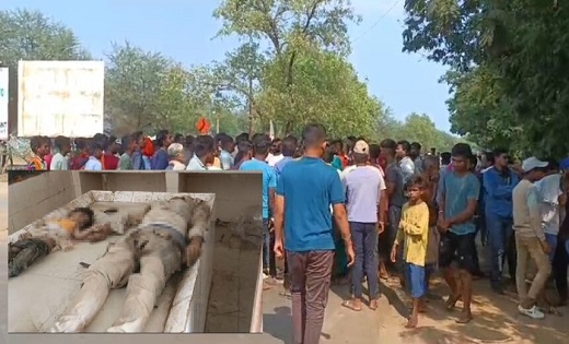 दर्दनाक सड़क हादसा; तेज रफ्तार ट्रक की ठोकर से बाइक सवार चार ... - CG Sandesh