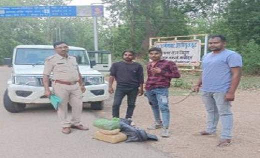 नेशनल हाईवे पर 6 किलो गांजा के साथ दो अंतर्राज्यीय तस्कर चढ़ा... - CG Sandesh