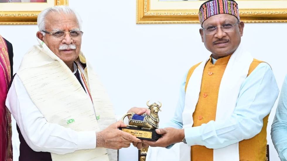 मुख्यमंत्री विष्णु देव साय से केन्द्रीय मंत्री मनोहर लाल खट्... - CG Sandesh
