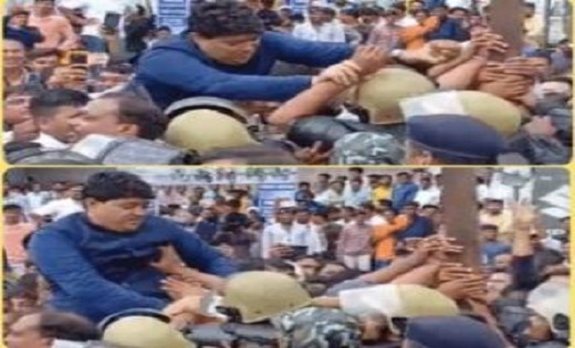 विधानसभा घेराव के दौरान मेयर ऐजाज ढेबर ने पुलिस के साथ की थी बदसलूकी, FIR दर्ज