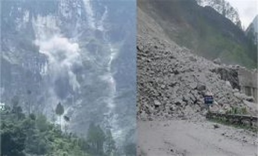 उत्तराखंड में भारी भूस्खलन से बद्रीनाथ जाने वाला हाईवे बंद,भ... - CG Sandesh