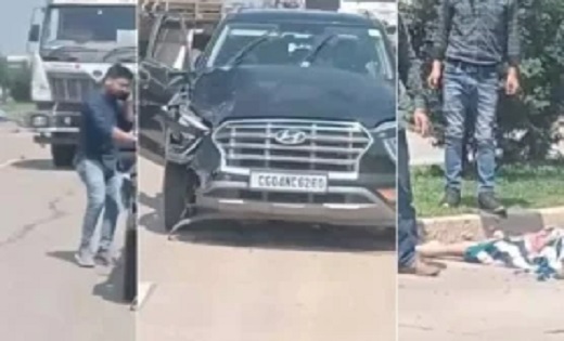 राजधानी के धरसींवा में दर्दनाक सड़क हादसा, कार ने बाइक सवार फ... - CG Sandesh