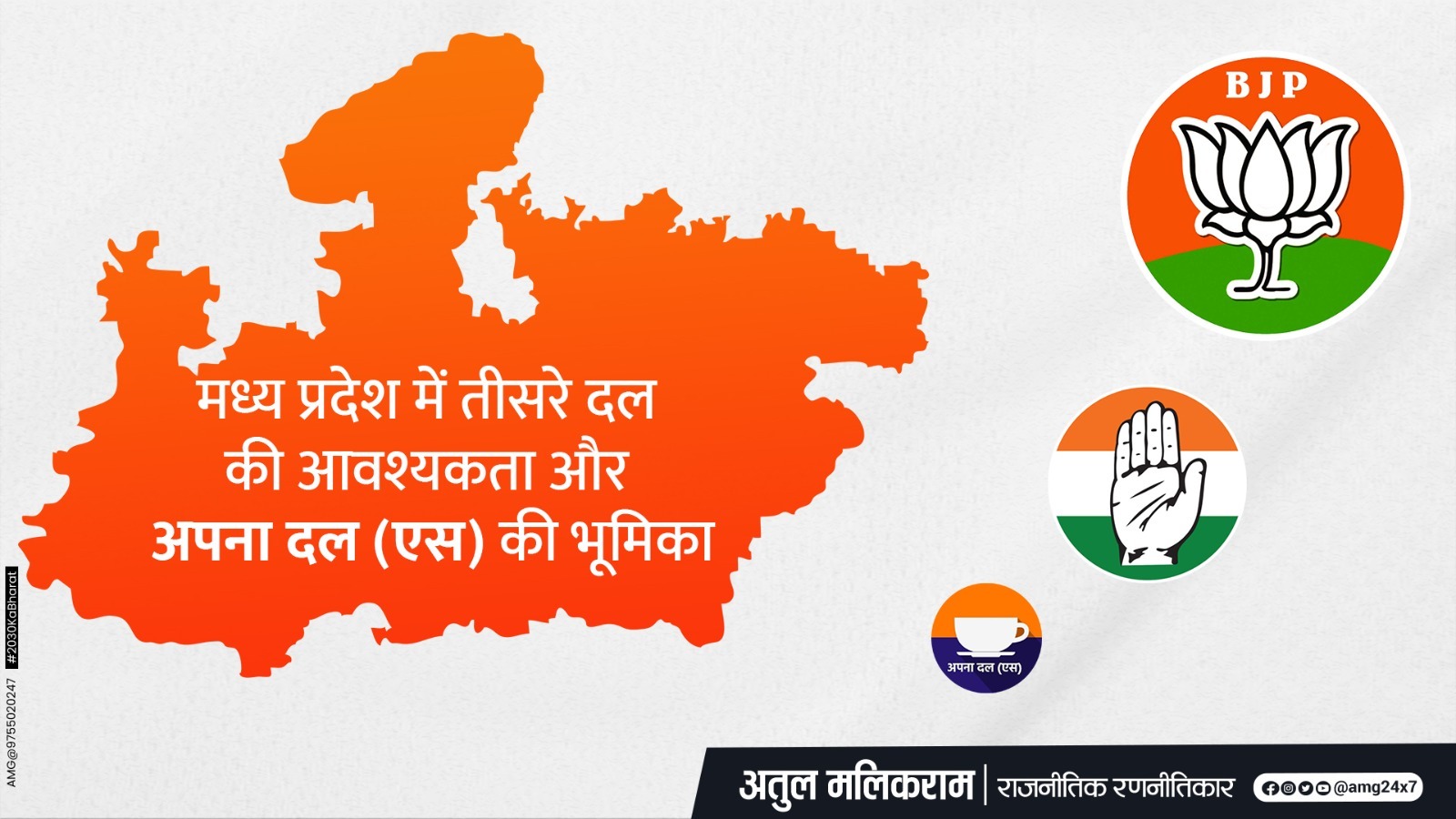 मध्य प्रदेश में तीसरे दल की आवश्यकता और अपना दल (एस) की भूमि... - CG Sandesh
