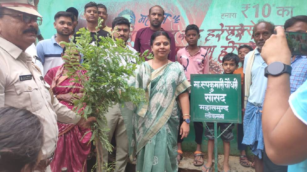 सांसद रूपकुमारी चौधरी ने दिया वृक्षारोपण का संदेश - CG Sandesh