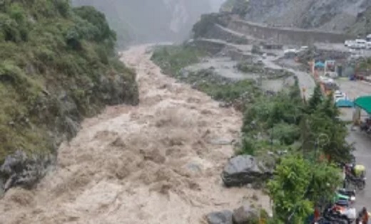 बरसात का रौद्र रूप, बदरीनाथ हाईवे पर बरसाती नाले उफान पर,बार... - CG Sandesh