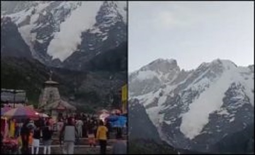 केदारनाथ में हिमस्खलन होने से थमीं लोगों की सांसें, भरभराकर ... - CG Sandesh