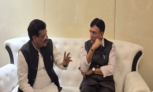 BJP प्रदेश प्रवक्ता केदारनाथ गुप्ता ने केन्द्रीय मंत्री मनसुख मंडाविया से की मुलाक़ात