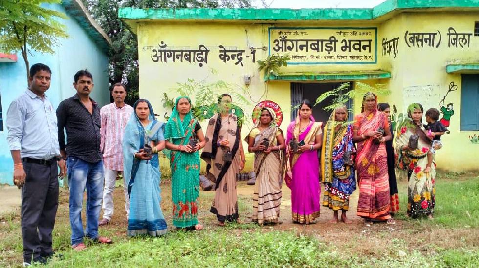 बसना : समग्र पर्यावरण के विकास एवं संरक्षण के लिये पौधेरोपण आवश्यक - वृदावती पांडे