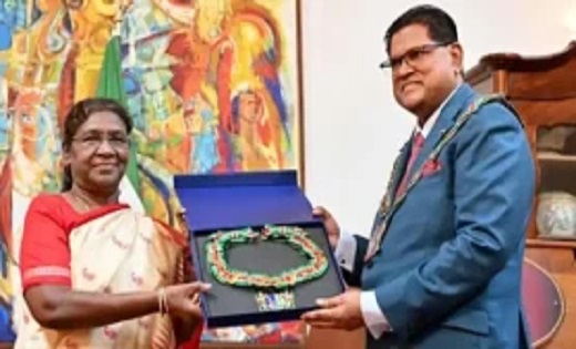 राष्ट्रपति द्रौपदी मुर्मू फिजी के सर्वोच्च नागरिक पुरस्कार स... - CG Sandesh