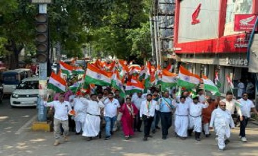 मसीही समाज की तिरंगा रैली : भारत , मोदी, शाह, भागवत, मंत्रियों, राज्यपालों, मुख्यमंत्रियों के लिए प्रार्थना