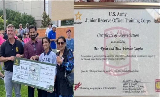 Chhattisgarh की बेटी धृति ने रचा इतिहास : US Army से मिली 2 करोड़ 35 लाख की स्कॉलरशिप, रायपुर में जन्मी धृति को अमेरिका ने दिया ग्रीन कार्ड