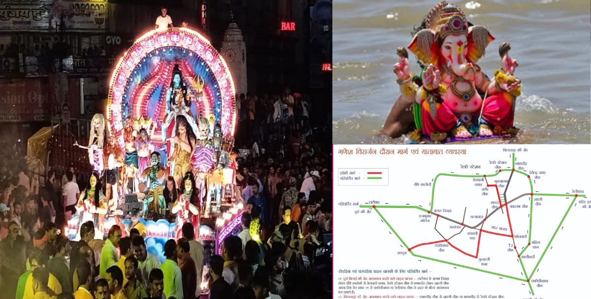  CG : गणेश विसर्जन झांकी को लेकर रूटमैप जारी, इन रास्तों पर ... - CG Sandesh