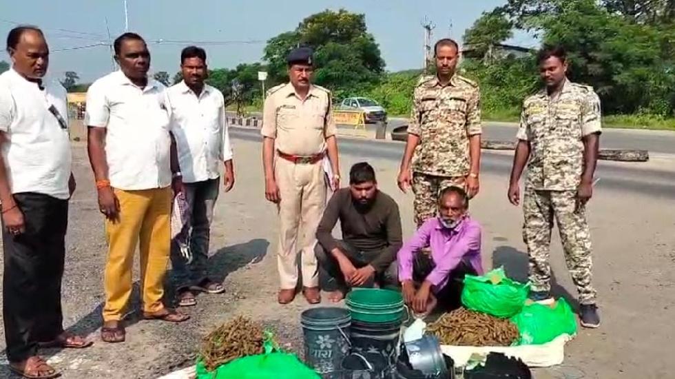 सिंघोड़ा : गांजा तस्करी करते 2 अन्तर्राज्जीय तस्कर को पुलिस न... - CG Sandesh