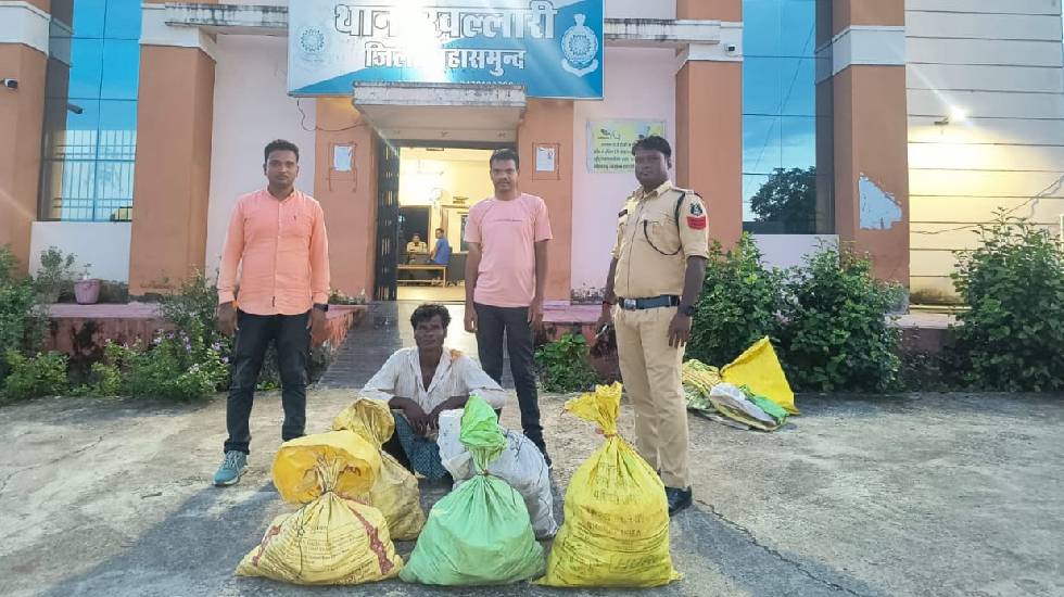 खल्लारी : अवैध शराब के साथ आरोपी गिरफ्तार - CG Sandesh