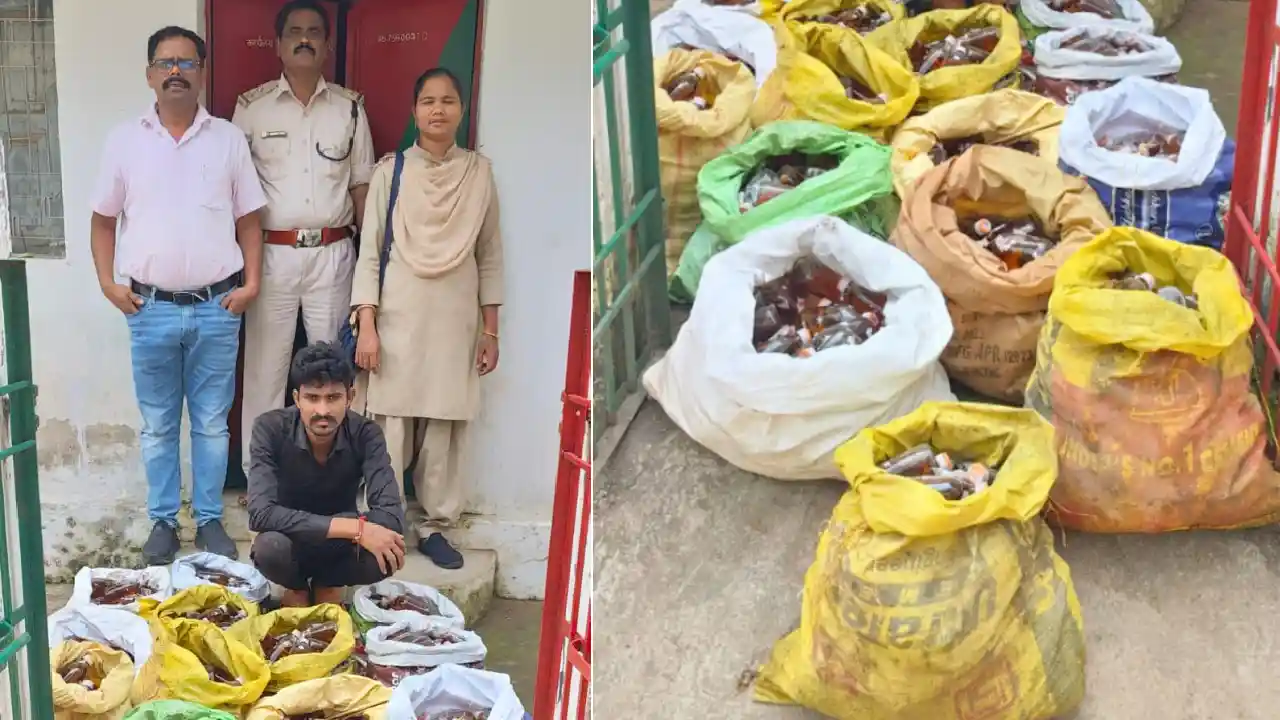 CG : भारी मात्रा में विदेशी मदिरा जब्त, आरोपी को भेजा गया जे... - CG Sandesh