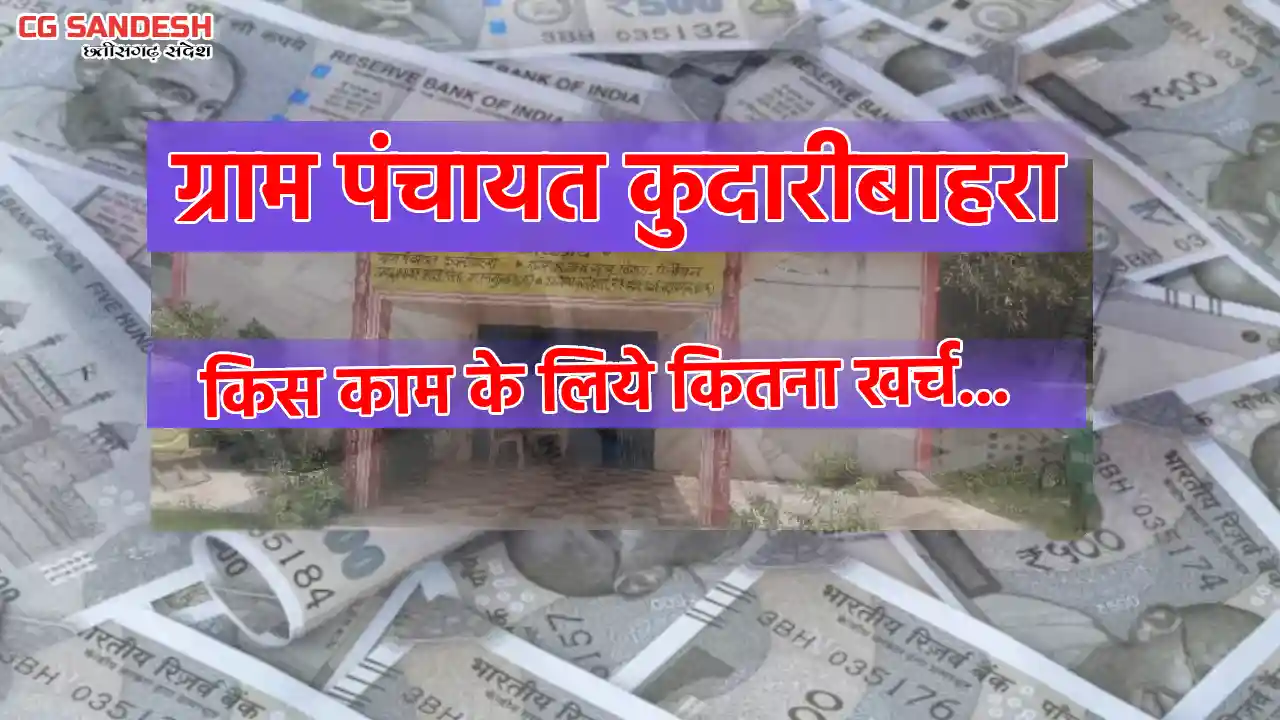 बसना : ग्राम पंचायत कुदारीबाहरा में किस कार्य के लिये कितना ... - CG Sandesh