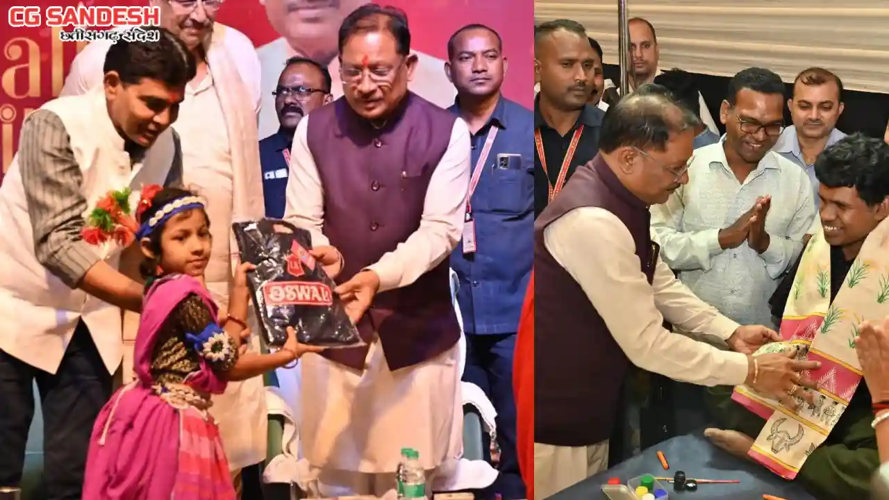 मुख्यमंत्री ने दिव्यांग बच्चों के संग बांटी दीपावली की खुशिय... - CG Sandesh