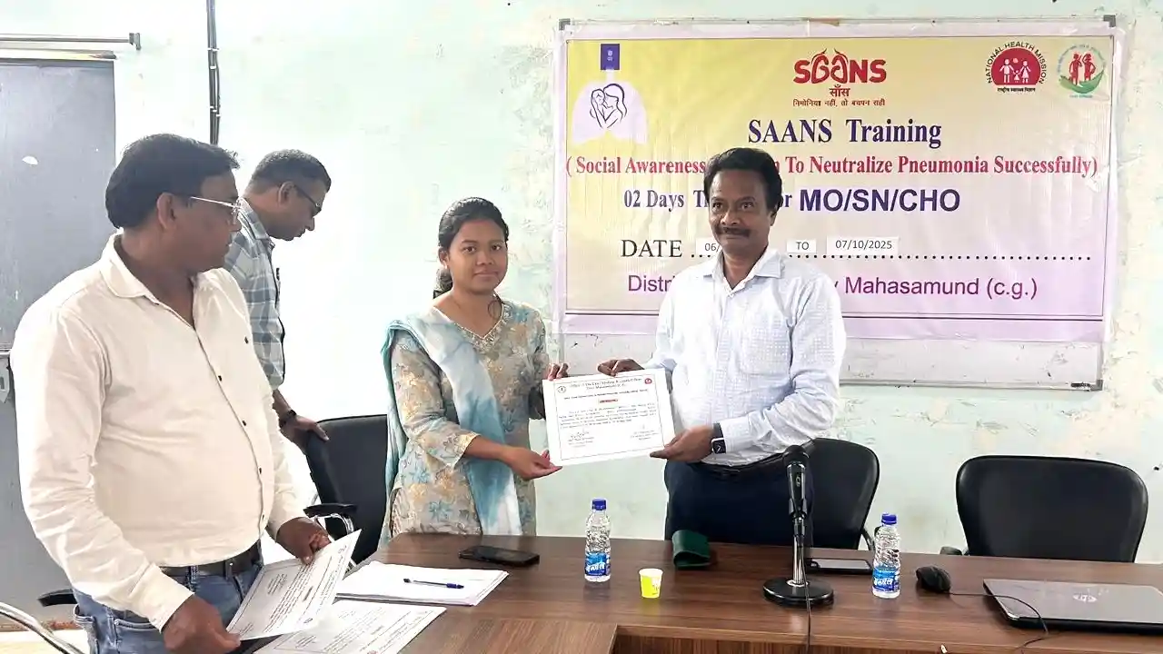 महासमुंद : सोशल अवेयरनेस एंड एक्शन टू न्यूट्रलाइज निमोनिया स... - CG Sandesh