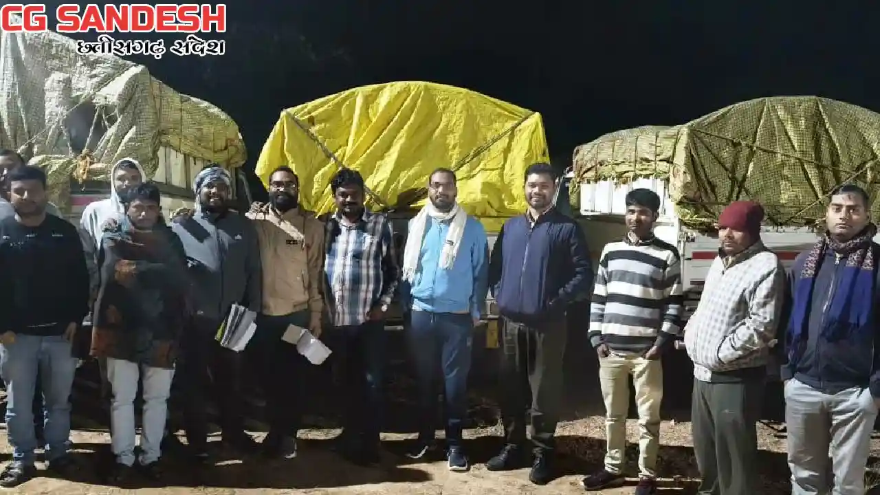 CG : अवैध भंडारण एवं परिवहन पर कार्रवाई, 10,320 बोरी धान व 1... - CG Sandesh