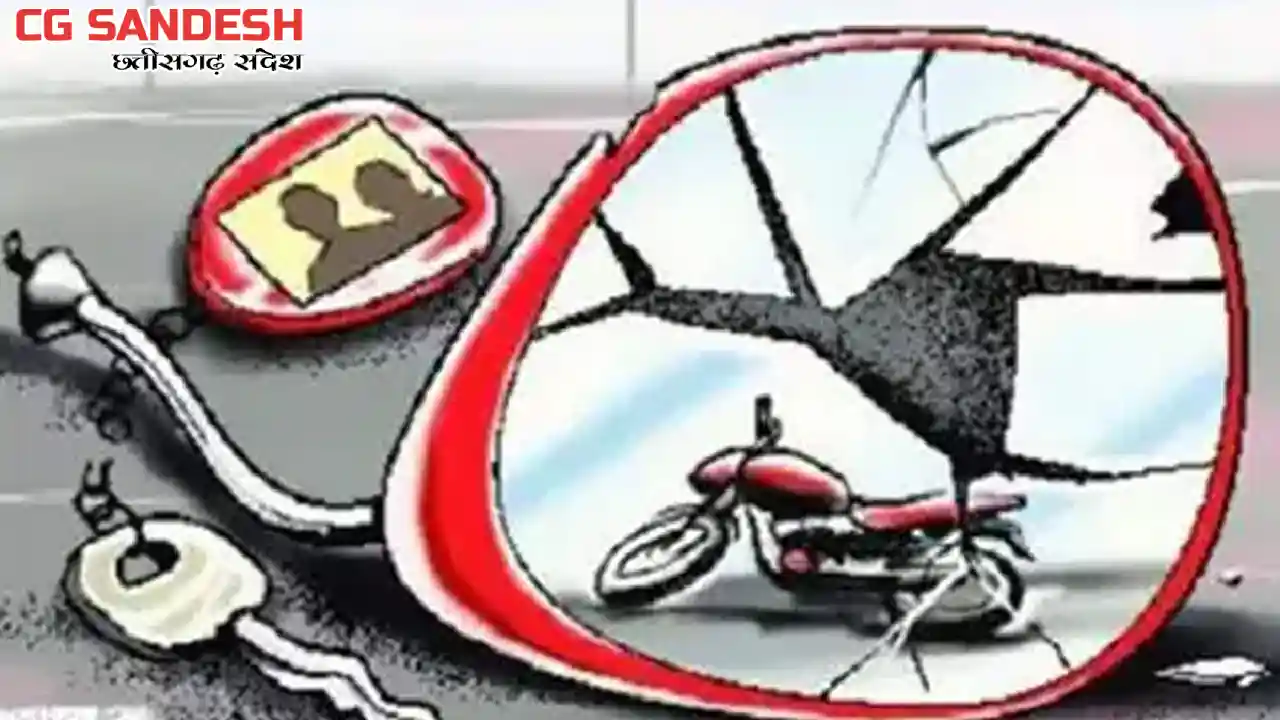 पिथौरा : एनएच-53 रोड पर हादसे में बाइक सवार की मौत - CG Sandesh
