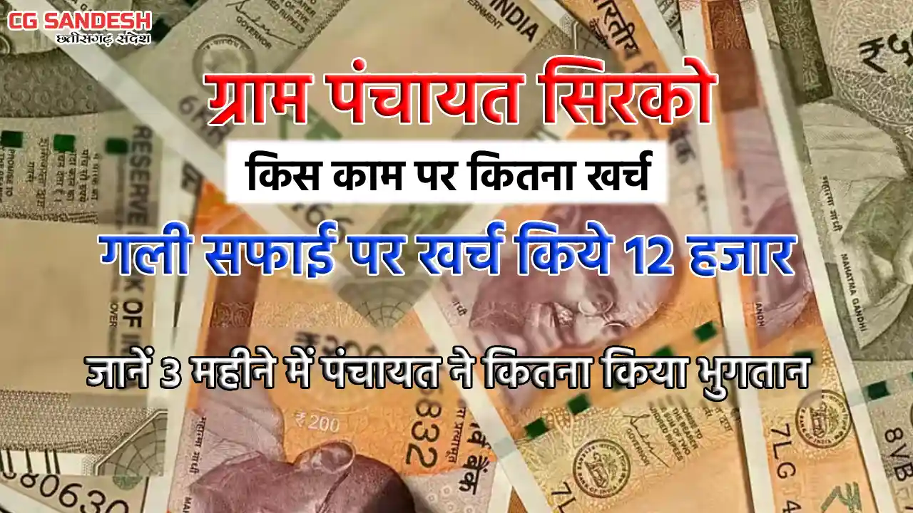पिथौरा : ग्राम पंचायत सिरको ने गली सफाई पर खर्च किये 12 हजार... - CG Sandesh