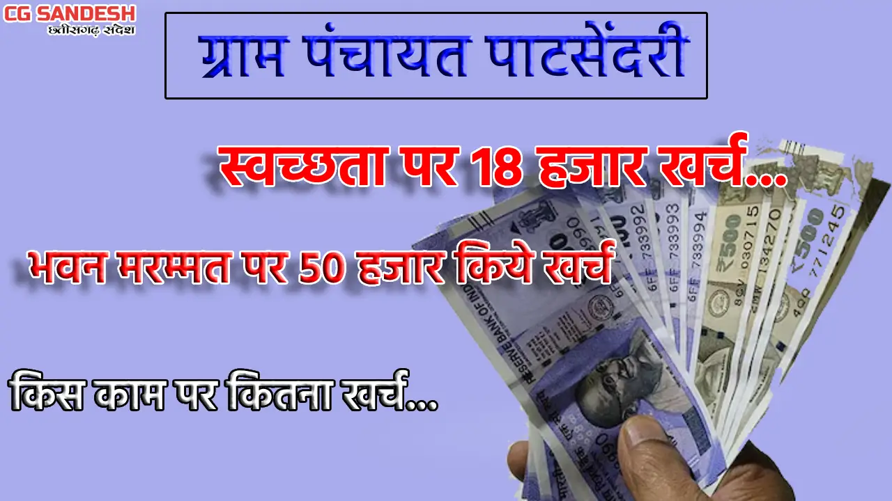 सरायपाली : ग्राम पंचायत पाटसेंदरी ने भवन मरम्मत पर 50 हजार क... - CG Sandesh