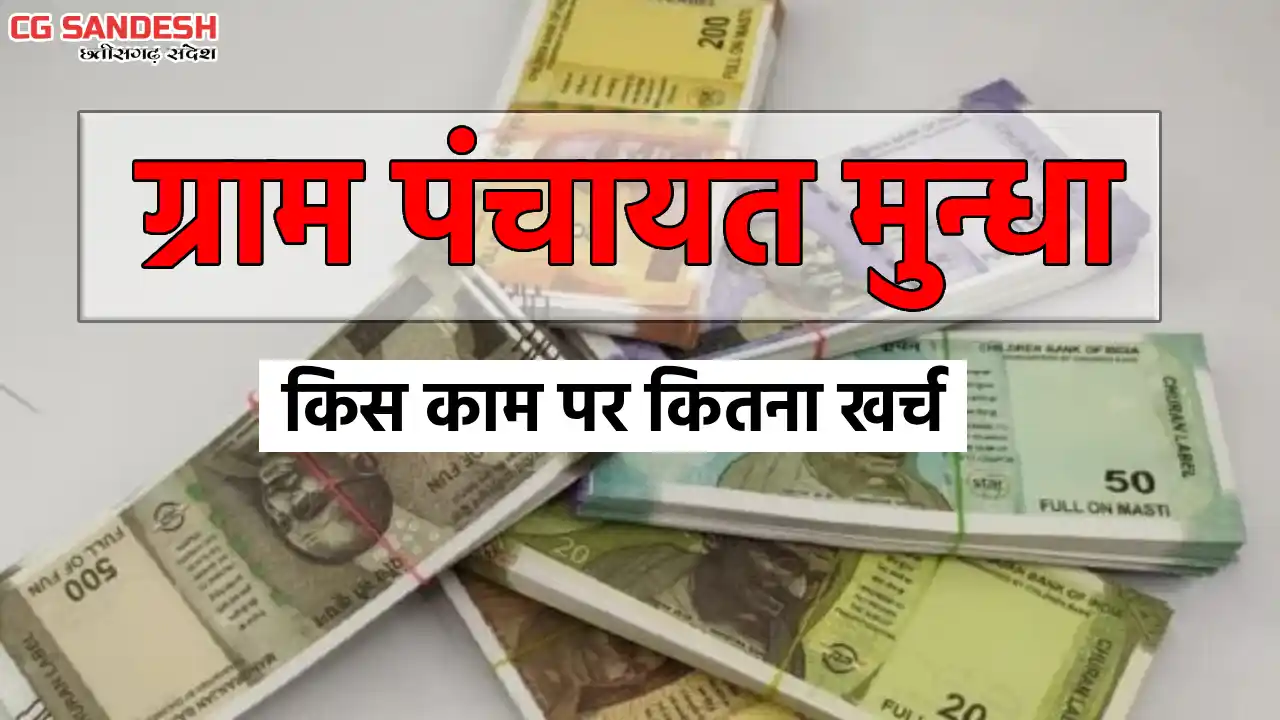 सरायपाली : ग्राम पंचायत मुन्धा ने किस काम पर किया कितना खर्च... - CG Sandesh