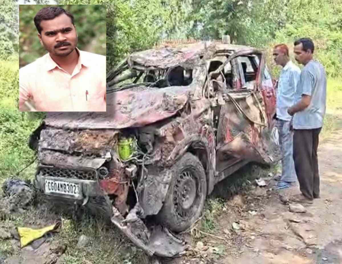CG : तालाब में घुसी तेज रफ्तार कार, सहायक नेत्र अधिकारी की म... - CG Sandesh