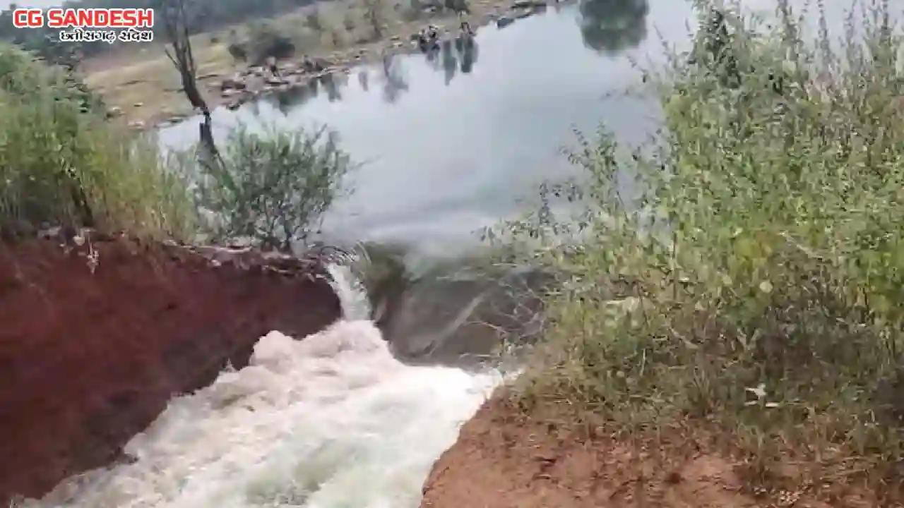 CG : बांध टूटने से दर्जनों गांव के किसानों की बढ़ी परेशानी - CG Sandesh