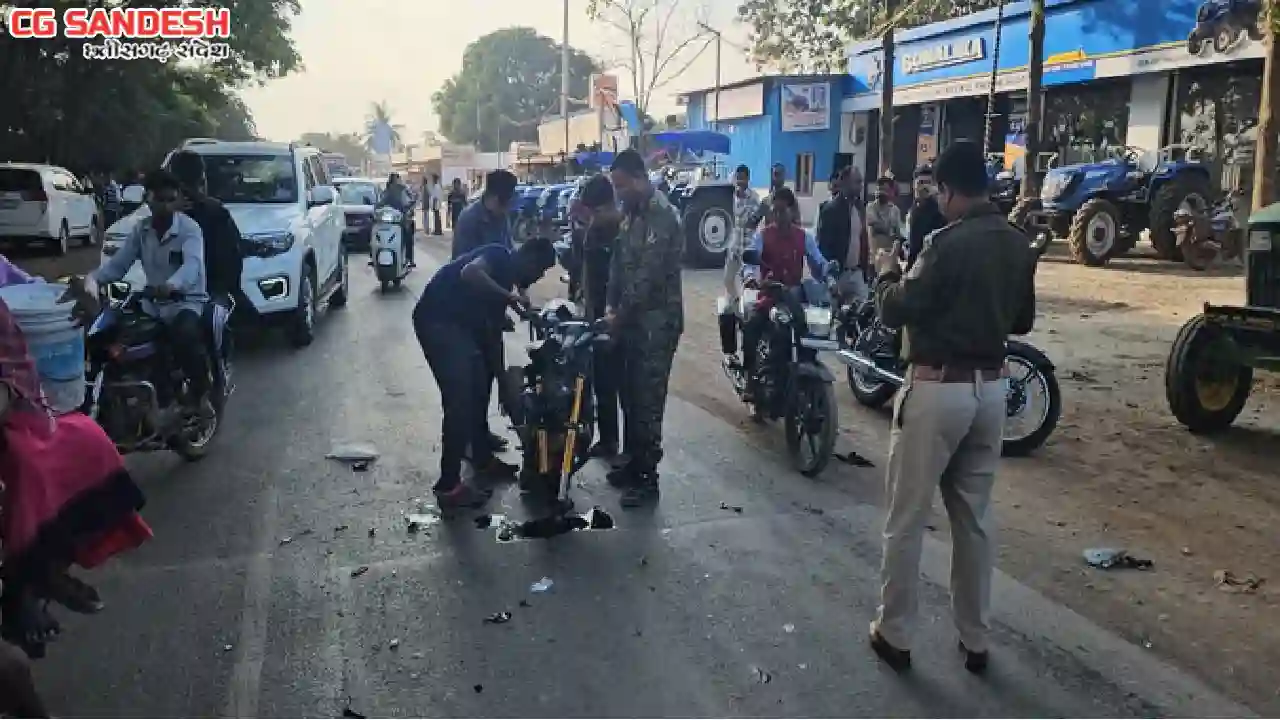 CG : सड़क दुर्घटना में 2 छात्रों की मौत, ट्रक ने 100 मीटर तक ... - CG Sandesh